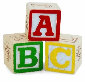 ABC children's blocks